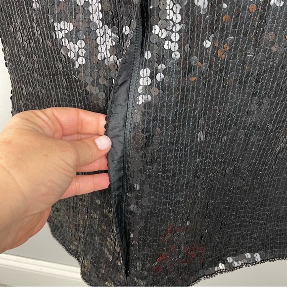 33 Vintage 80’s 90’s Stenay Made India Silk Sequin Beaded ZipUp Back Blouse NWT - Picture 9 of 16